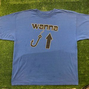 Wanna Hook Up Vintage Sex Fishing Humor T-Shirt